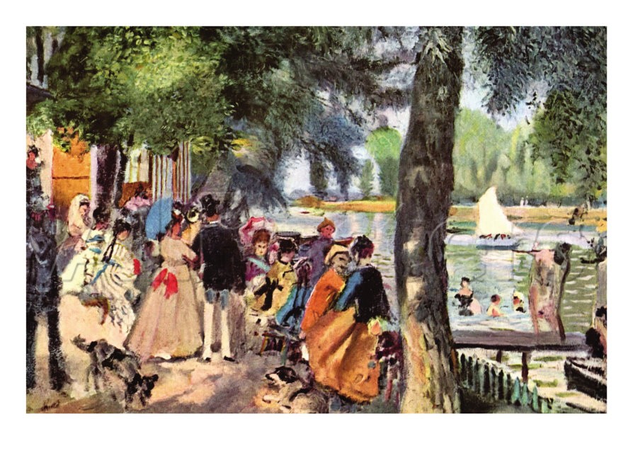 La Grenouillere - Pierre Auguste Renoir Painting